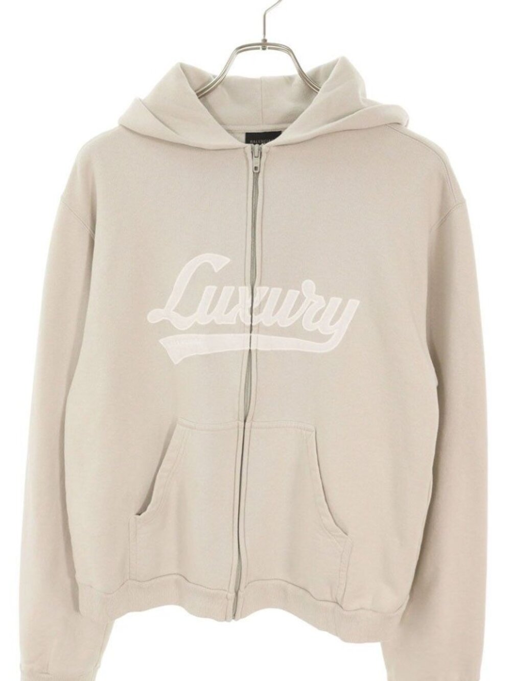 Balenciaga Patch Zip Up Hoodie XS